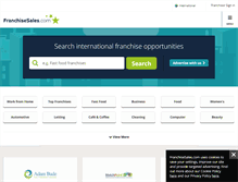 Tablet Screenshot of global.franchisesales.com